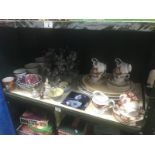 A quantity of china including Wade dish, tile & a Paragon tea set etc.