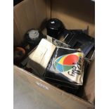 A box of photographic equipment