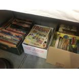 3 boxes of Rupert bear annuals,