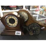 2 Smiths car clocks & 1 other