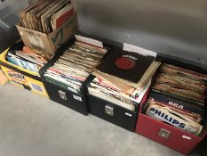 A large collection of 45rpm single records (5 boxes)