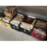 A large collection of 45rpm single records (5 boxes)