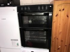 A Belling black electric cooker