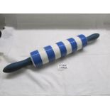 A T G Green Cornishware rolling pin.