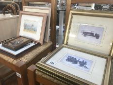 A quantity of framed and glazed prints