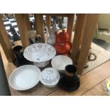 A quantity of china including creamware