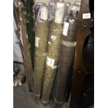 7 rolls of assorted fabric