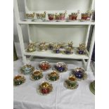 62 pieces of JKW Decor Carlsbad Alt Wien tea and coffee ware.