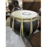 An bongo drum.