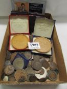 A mixed lot of coins including Festival of Britain.