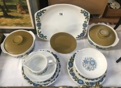 A collection of retro Meakin dinnerware