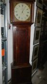 A Victorian oak cased Grandfather clock by Thos. Bott.