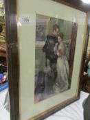 A framed and glazed Romantic print,.