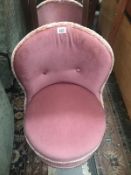 A pink drayton tub chair