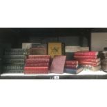 A quantity of old books on archaeology,