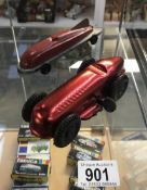 2 tin plate cars