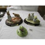 3 boxed John Beswick Beatrix Potter figurines including 2 tableau pieces.