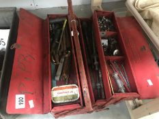 A tool box and contents