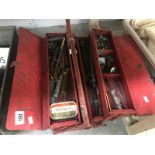 A tool box and contents