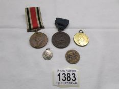 A George V medal 'For Faithful Service in the Special Constabulary' awarded to John J Lane together