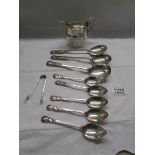 8 silver spoons from 'The Wire Fox Terrier Association' (h.M. Cooper Brothers & Sons Ltd.