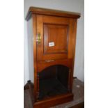 A Victorian mahogany bedside cabinet.