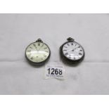 2 pocket watches, both not working.