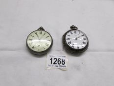 2 pocket watches, both not working.