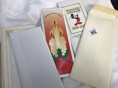 A collection of Cash's book marks including Disney