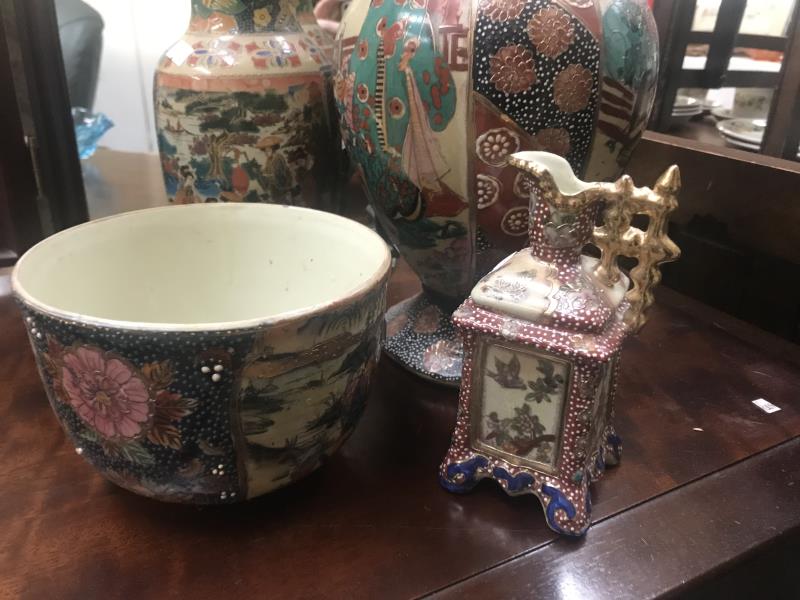 2 oriental vases, - Image 2 of 2