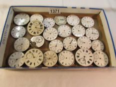 A quantity of pocket watch movements for spare or repair.