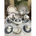 A 21 piece Susie Cooper tea set & 2 other Port tea sets