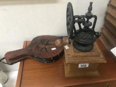 A peppermill and bellows