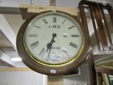 An LMS railway clock.