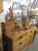A Victorian mahogany dressing table.