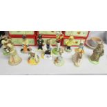 12 boxed Royal Doulton Bunnikins figures.