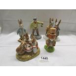 5 boxed John Beswick Beatrix Potter figurines including limited editions.