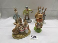 5 boxed John Beswick Beatrix Potter figurines including limited editions.