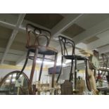 3 bentwood chairs.