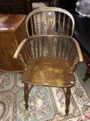 A Windsor chair.