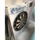 A boxed dart board