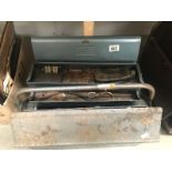 A cantilever tool box and contents