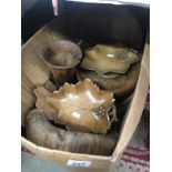 A quantity of hardwood plated musical bowls etc.