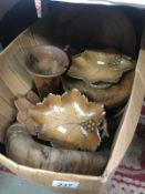 A quantity of hardwood plated musical bowls etc.