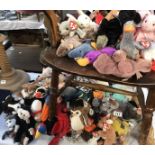 A large quantity of "TY" beanie babies