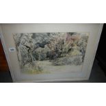 A framed and glazed watercolour signed Rupert Shepherd, 1967.