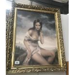 A gilt framed exotic picture