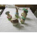 5 boxed John Beswick Beatrix Potter figurines.