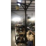 A rustic style cottage standard lamp