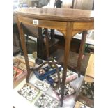An Edwardian inlaid side table